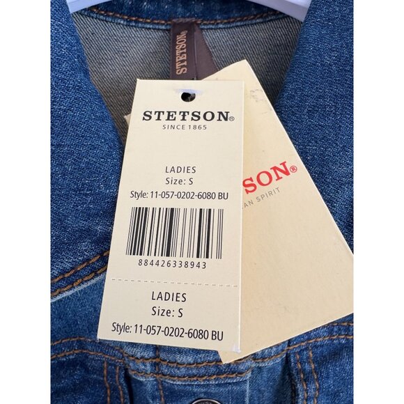 New Stetson Western Denim Blue Dress, Women's Sz Small - Picture 5 of 10